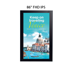 LG 86XE3FS-B High-Brightness Outdoor Digital Signage Display – 86" FHD IPS, 3,500 Nit, IP56, 24/7 Operation