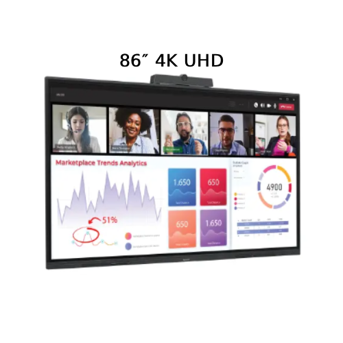 Sharp PN-L862B Sharp Corporation PN-L862B AQUOS BOARD® 86" 4K UHD Interactive Display with 20-Point Multi-Touch - Image 1