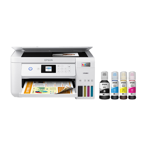 Epson EcoTank ET-2800 Epson EcoTank ET-2800 Wireless All-in-One Supertank Printer – Cartridge-Free Color Inkjet, Print/Scan/Copy, Wi-Fi, EcoTank Ink System - Image 1